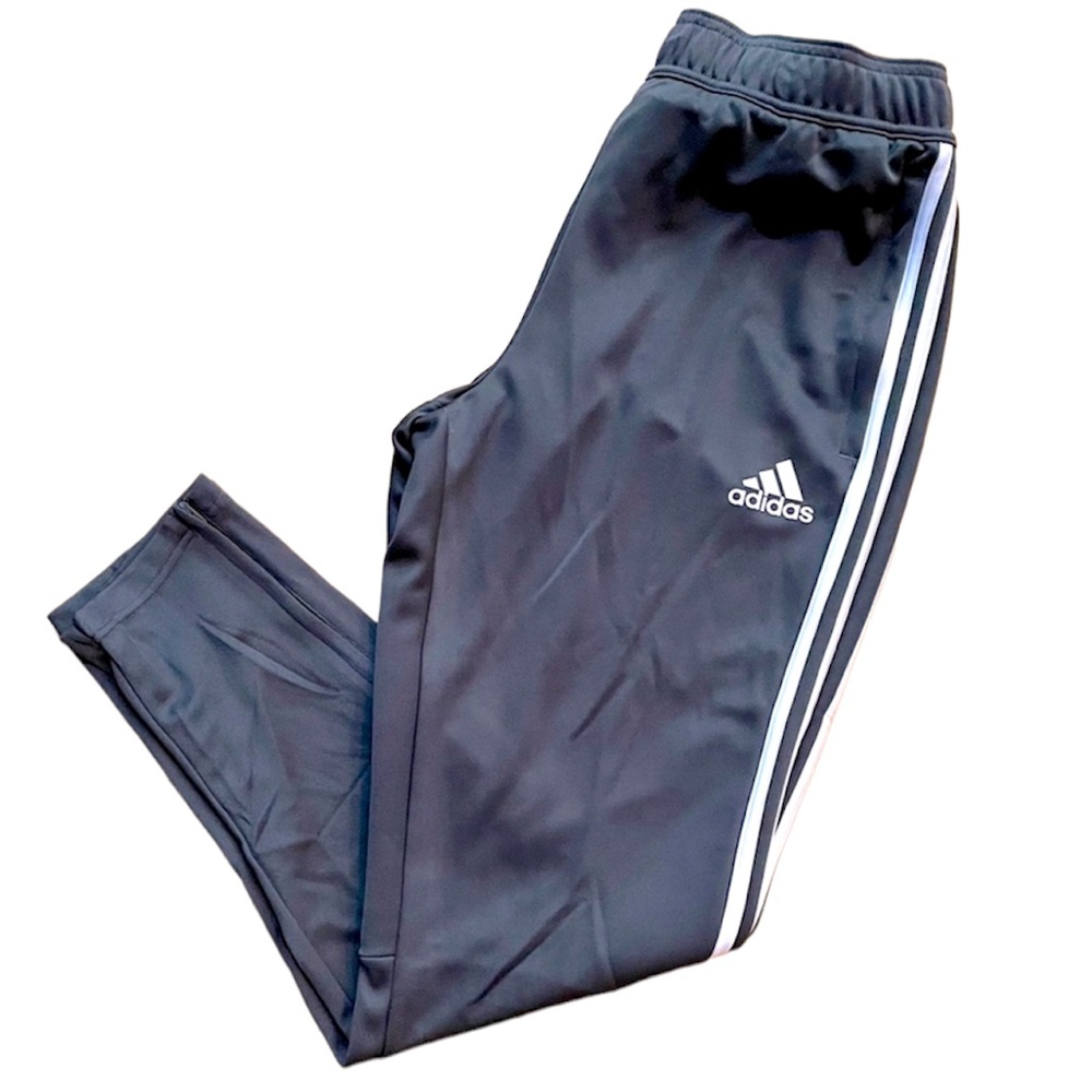 NWT Adidas Sereno regular fit tapered leg full length track pants Gray